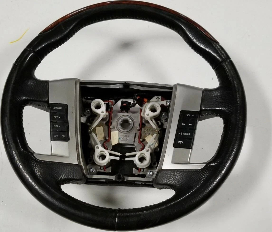 Steering Wheel for Ford Flex (2009–2012) Black with Wood Accent 8A83-3F563-EH