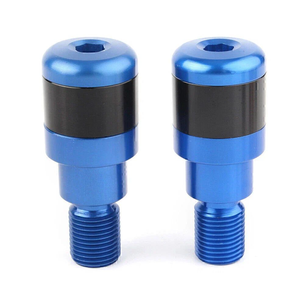 Blue Handle Bar End 7/8" Handgrip Plugs for Yamaha MT-07 MT-09 MT-10 (2014-2023)