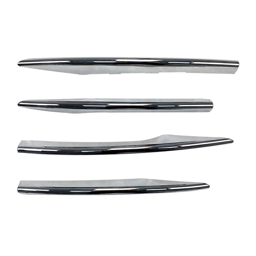 Set of 4 Fog Light Cover Trim for Mercedes Benz E Class W213 (2021+) Chrome