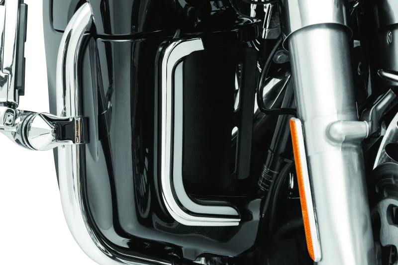 Kuryakyn Tracer LED Fairing Lower Accents Chrome for Harley Davidson (2008–2010)