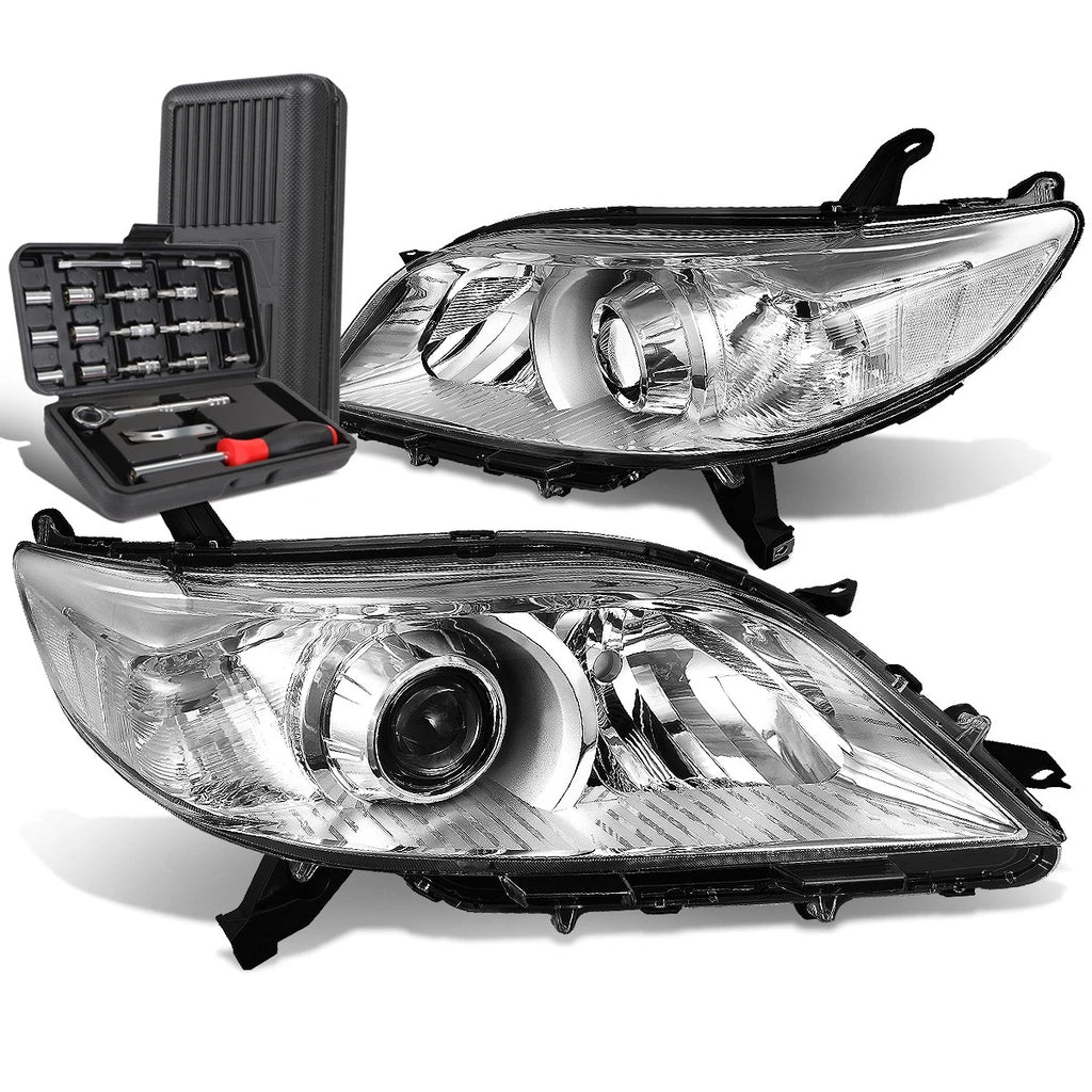 Chrome Clear Side Projector Headlight Lamp for Toyota Sienna (2011–2020)