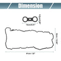 Valve Cover Gasket Set for BMW 740iL (1996-1998)