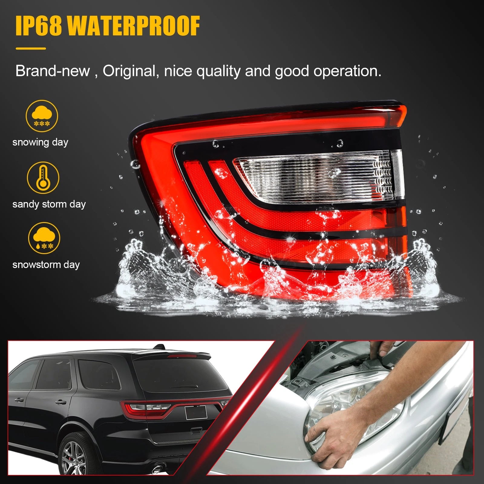 LED Tail Light Assembly for Dodge Durango (2014–2025)