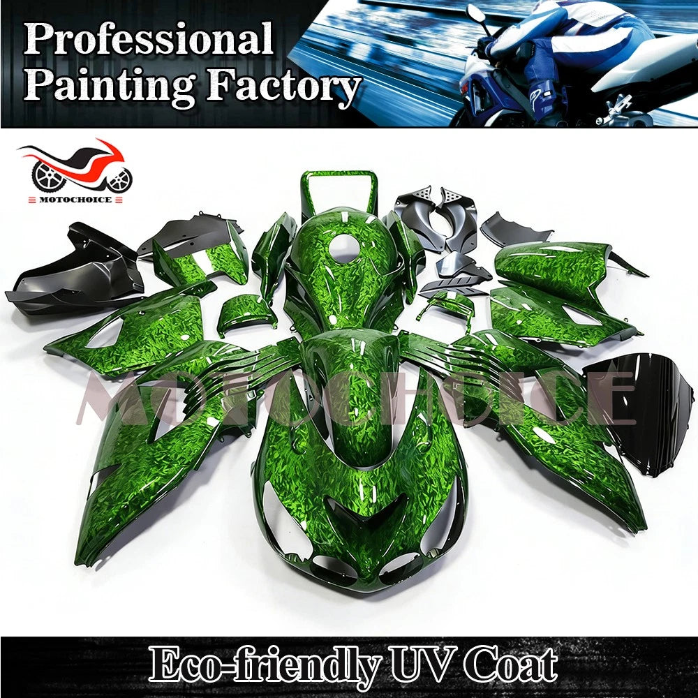 Forged Carbon Fiber Fairing Kit w/Tank for Kawasaki Ninja ZX14 (2006–2011)