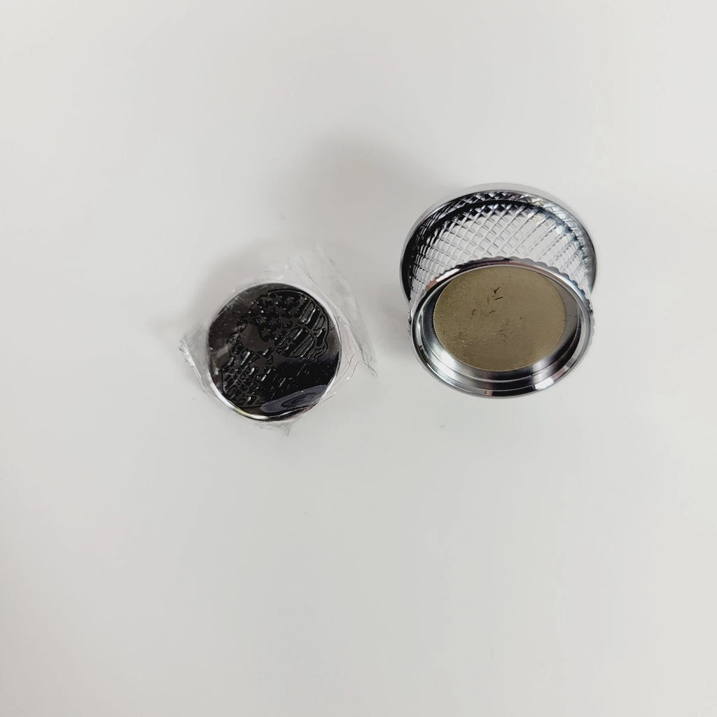 Seat Mount Knob 1/4"-20 Skull/CC Stainless for Harley-Davidson