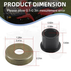 8Pcs Front A-Arm Bushing & Cap for Polaris Phoenix (2005–2021)