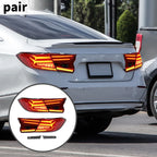 1 Pair OLED Tail Lights Assembly for Honda Accord (2018–2022) Red