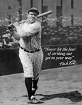 Vintage Replica Tin Metal Sign Babe Ruth Baseball 1511