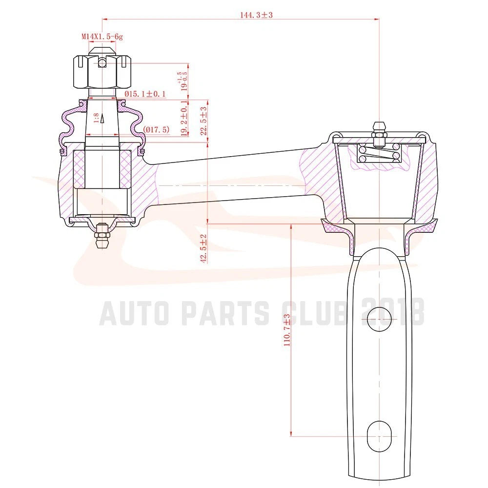 Set of 12 Front Idler Pitman Arm Tie Rods for Dodge Ram 1500 (1994-1996)