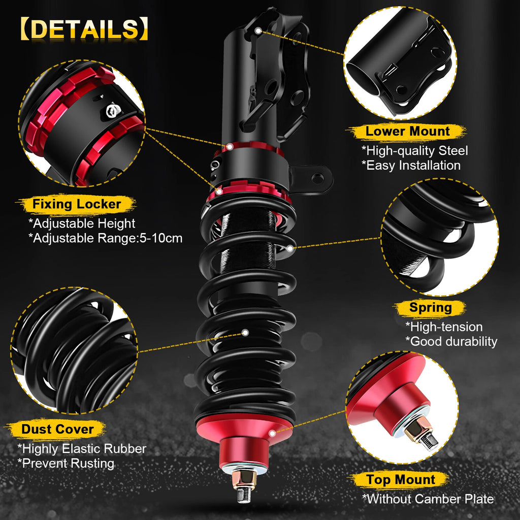 Coilovers for Honda Fit (2007–2008) Adjustable Height Kits