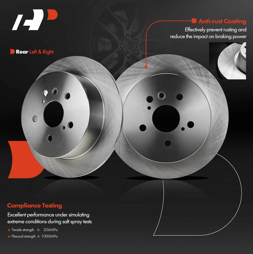 Rear Disc Brake Rotors for Toyota Venza (2009–2016)