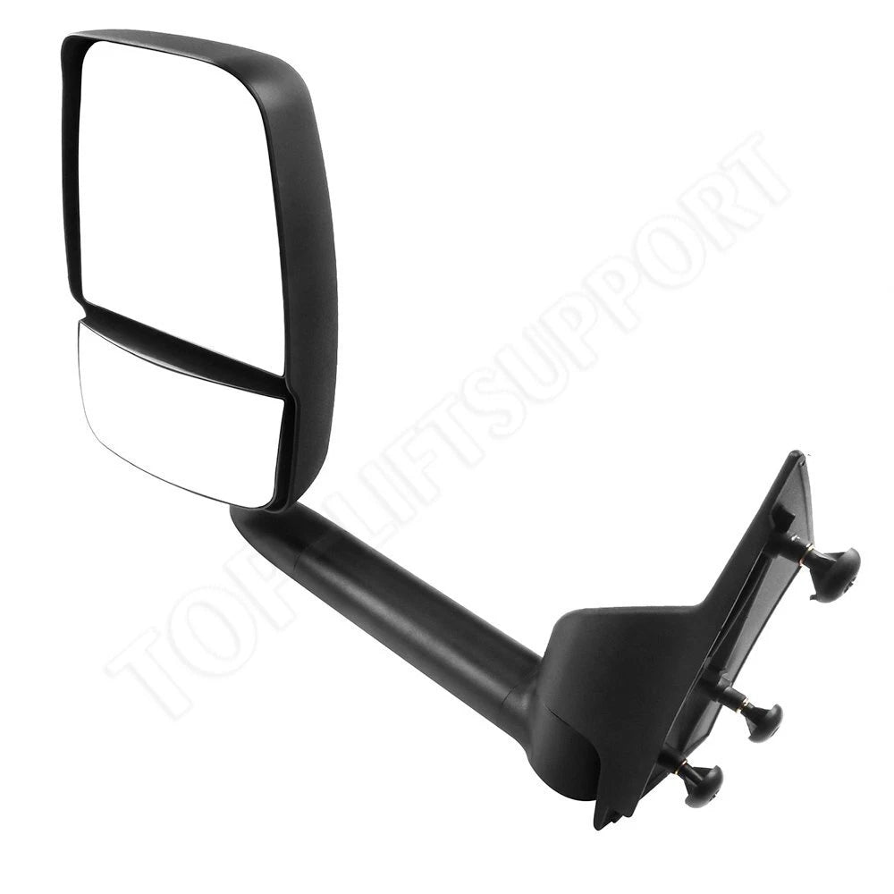 Set of 2 Manual Fold Black Side View Mirrors for Chevy Express Savana