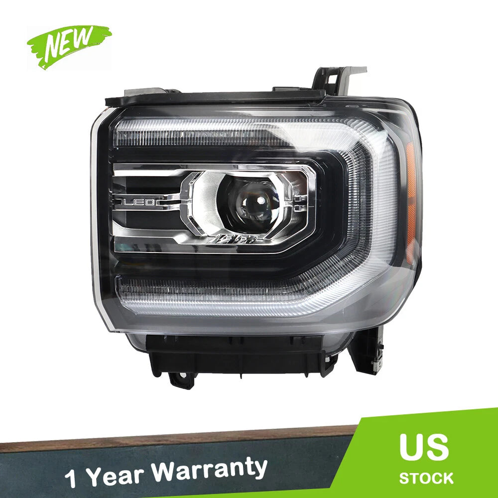 Full LED Projector Headlight for GMC Sierra 1500 (2016–2018) Left