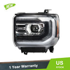 Full LED Projector Headlight for GMC Sierra 1500 (2016–2018) Left