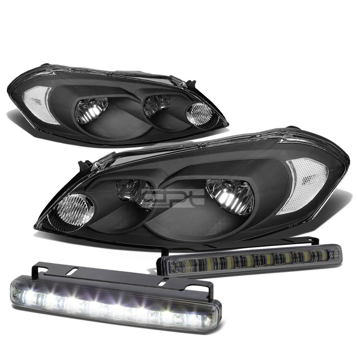 Headlight, Corner Signal & LED Fog Light Set for Chevrolet Impala (2006–2016)