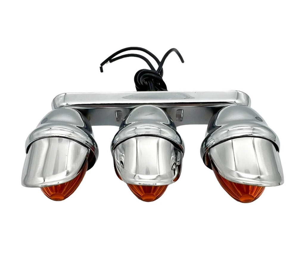 Auxiliary Mini Light Amber Lenses with Visor for Triple Use (Universal)