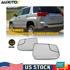 Set of 2 Heated Mirror Glass for GMC Terrain Chevrolet Equinox (2010–2017)