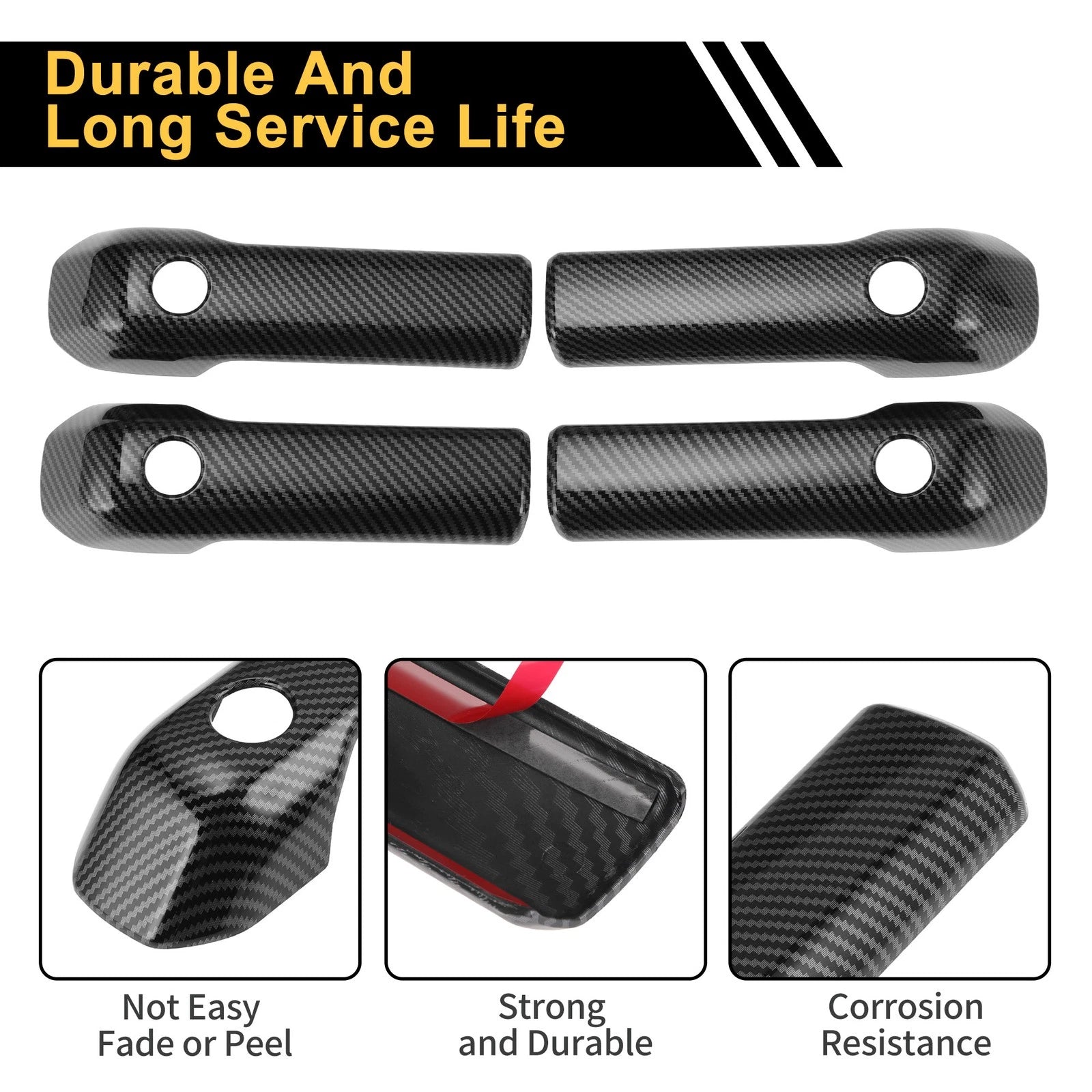 Set of 4 Door Bowl Handle Trim for Suzuki Jimny (2018–2023)