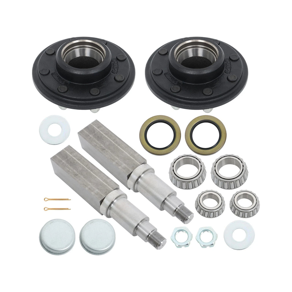 Bearing Kit for 7000 lbs Axle (8 on 6.5" Wheel Hub, Square #42 Spindles)