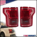 Full LED Tail Lights Assembly for Ford F150 (2015–2017) w/Blind Spot Pair