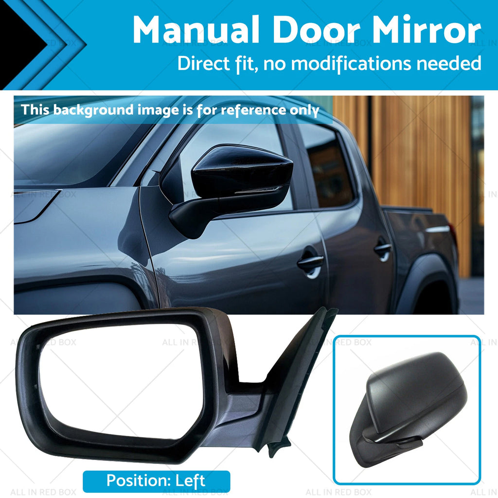 Left Manual Door Mirror for Mazda BT50 (2006–2011)