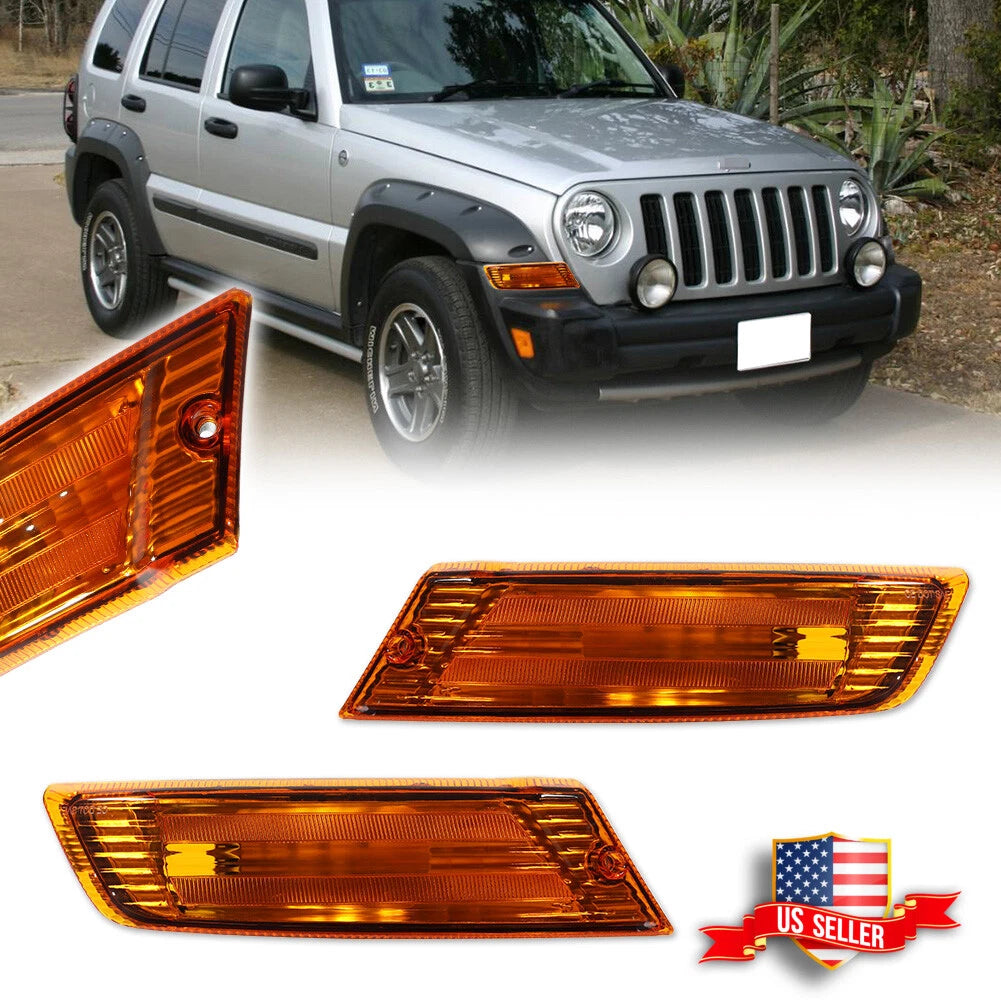 Fender Mounted Amber Marker Signal Lights for Jeep Liberty (2005–2007)