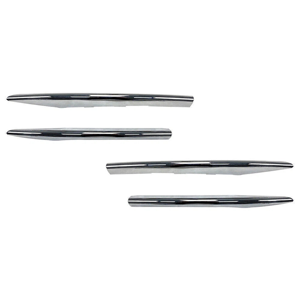 Set of 4 Fog Light Cover Trim for Mercedes Benz E Class W213 (2021+) Chrome