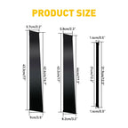 Set of 8 Black Door Window Pillar Post Covers for Toyota Camry (2018–2021)