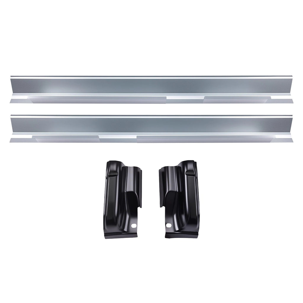 Set of 4 Outer Rocker Panels & Cab Corners for Ford F-150 (2009–2014)