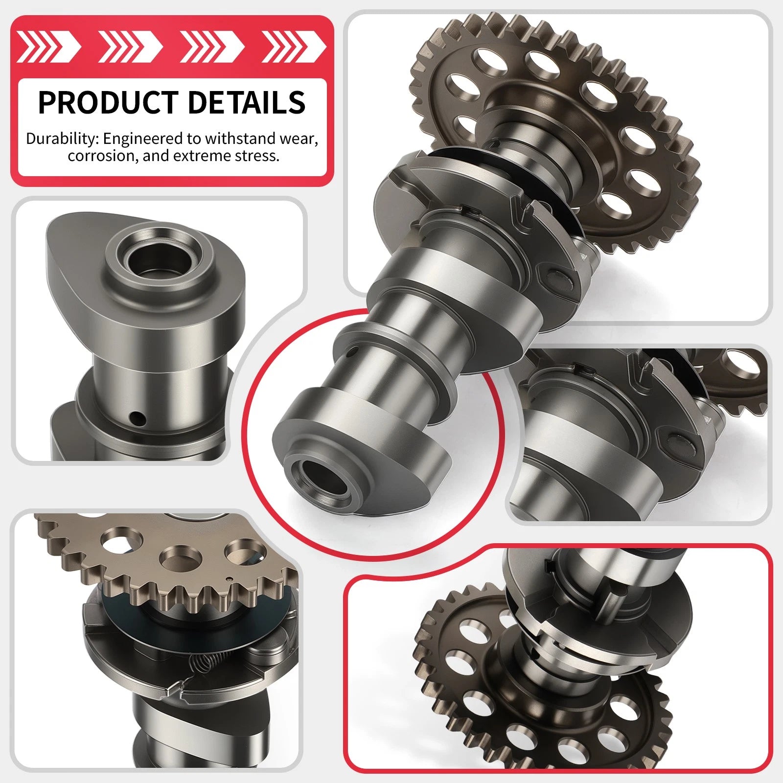Intake Exhaust Camshaft & Timing Chain for Kawasaki KFX 400 (2003–2006)