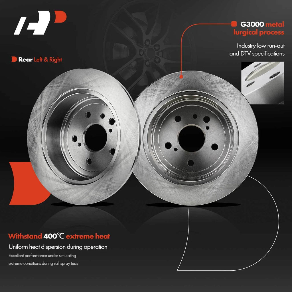 Rear Disc Brake Rotors for Toyota Venza (2009–2016)