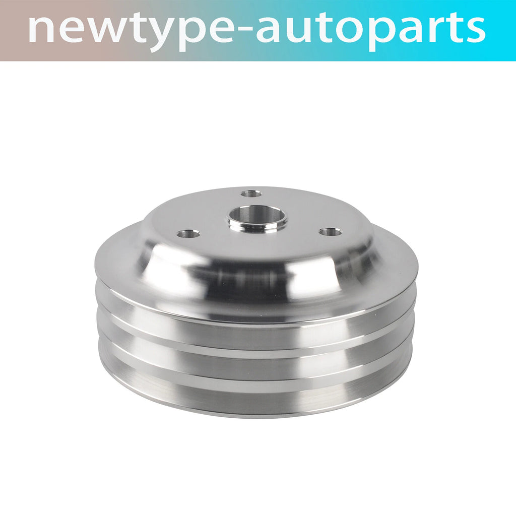 3 Groove Aluminum Crankshaft Pulley for Chevy SBC 350 (1970–1985)
