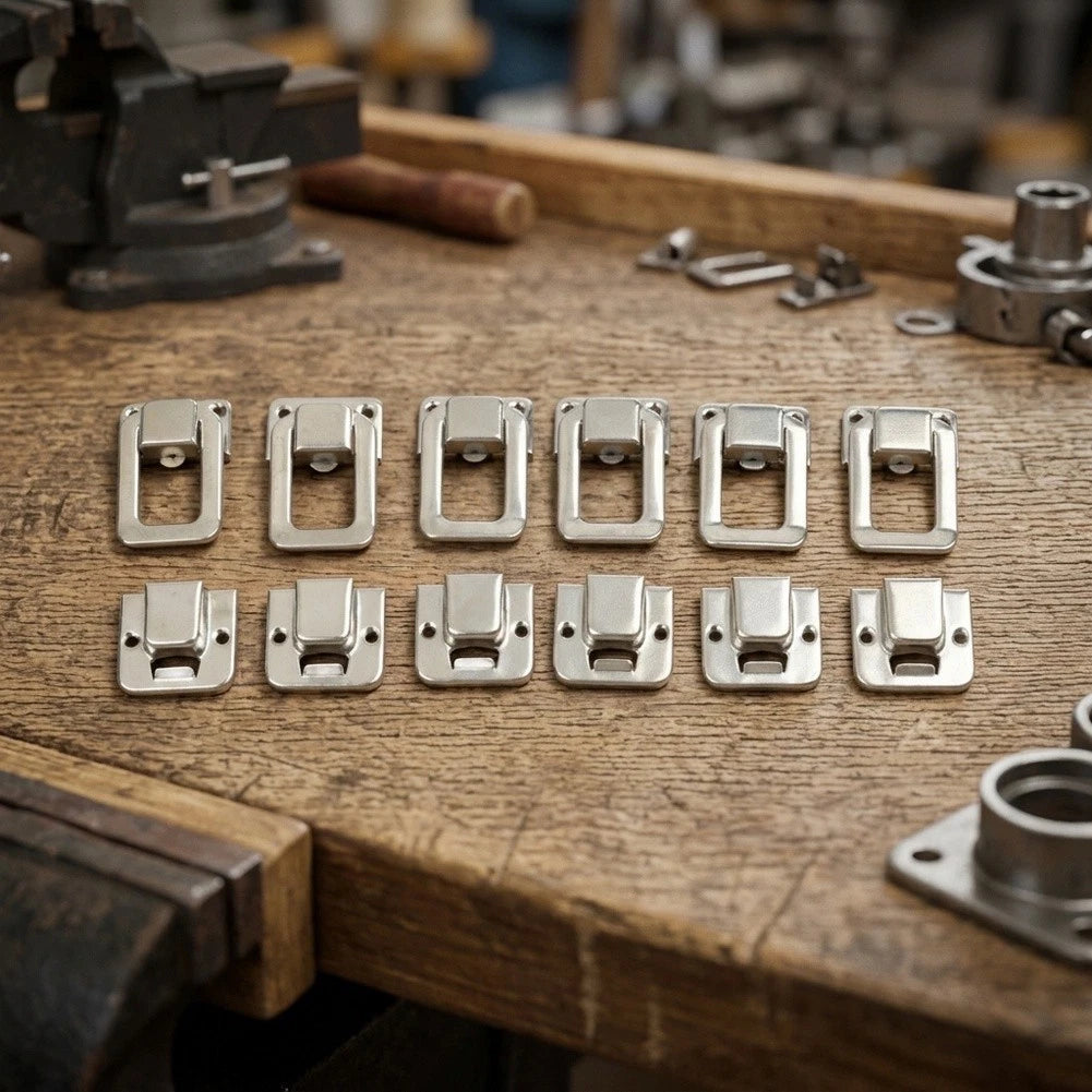 Set of 24 Screws Kits Latch Clasp Clips for Cases Nickel Finish