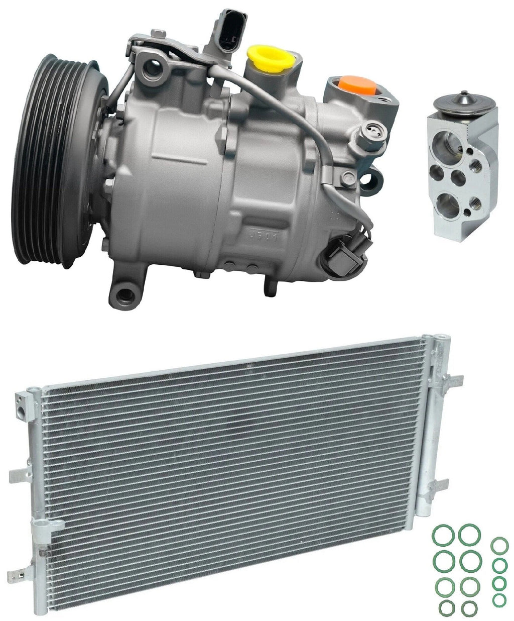 AC Compressor Kit With Condenser for Audi A7 Quattro 3.0L (2016–2018)