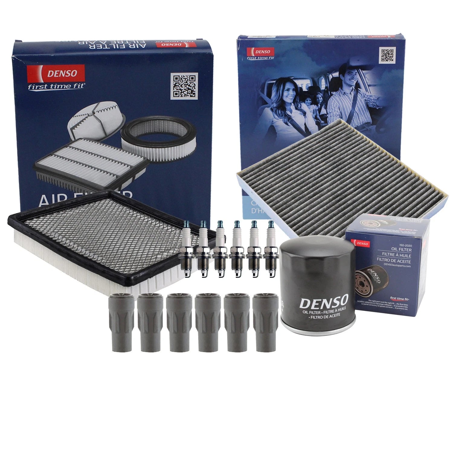 Denso Tune Up Kit 6 Spark Plugs & Boots for Avenger Sebring (2008–2010)