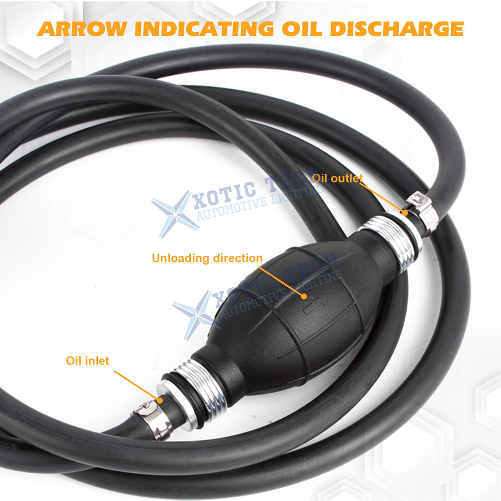 6Ft Black Liquid Transfer Siphon for Universal Make Model (2019-2024)
