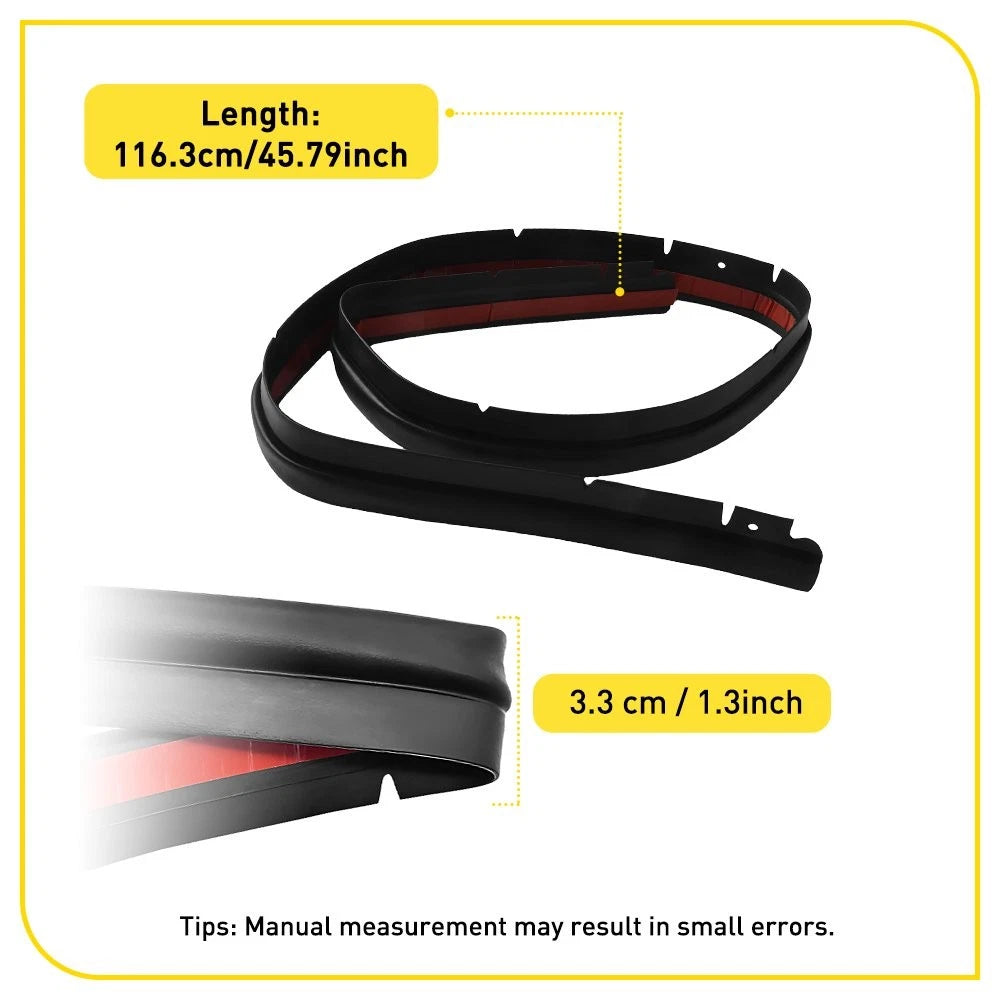 Set of 2 Engine Hood Rubber Seal Strips for Toyota Corolla (2007–2013)