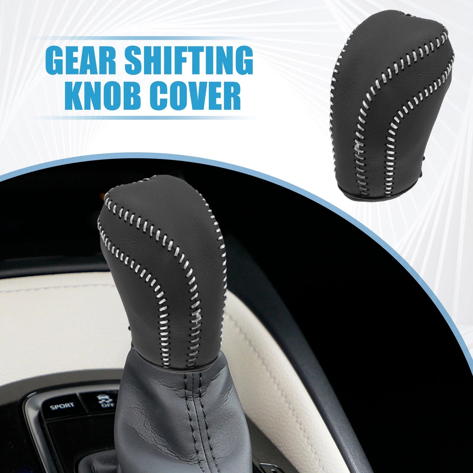 Gear Shifting Knob Cover Trim for Toyota Camry (2018–2023) Black Gray
