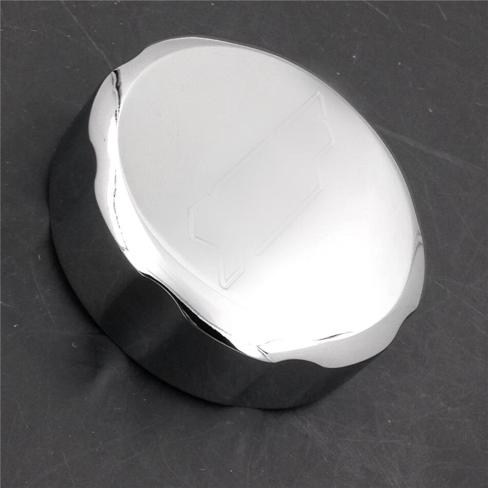 Chrome Brake Fluid Reservoir Cap Cover for Yamaha YZF R6 R6S 600R R1 (2006–2020)