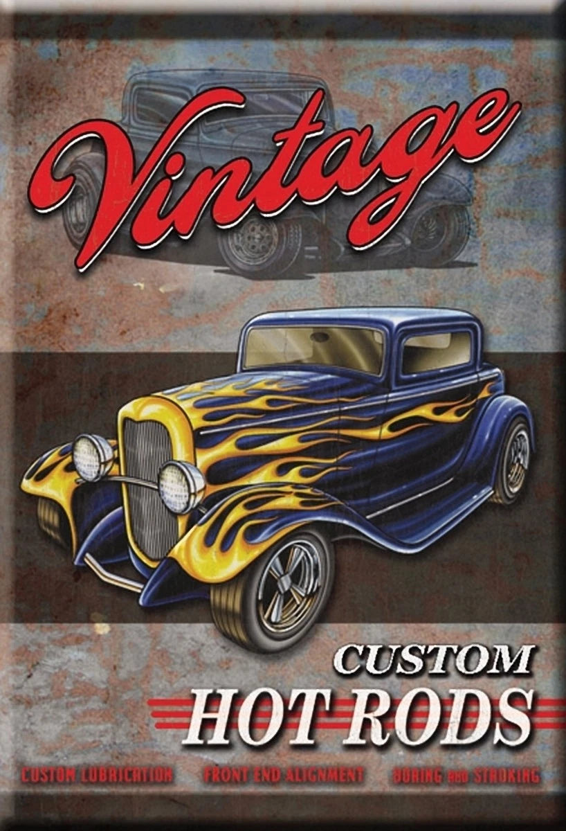 Vintage Tin Metal Sign for Hot Rod Muscle Car Garage (1567)