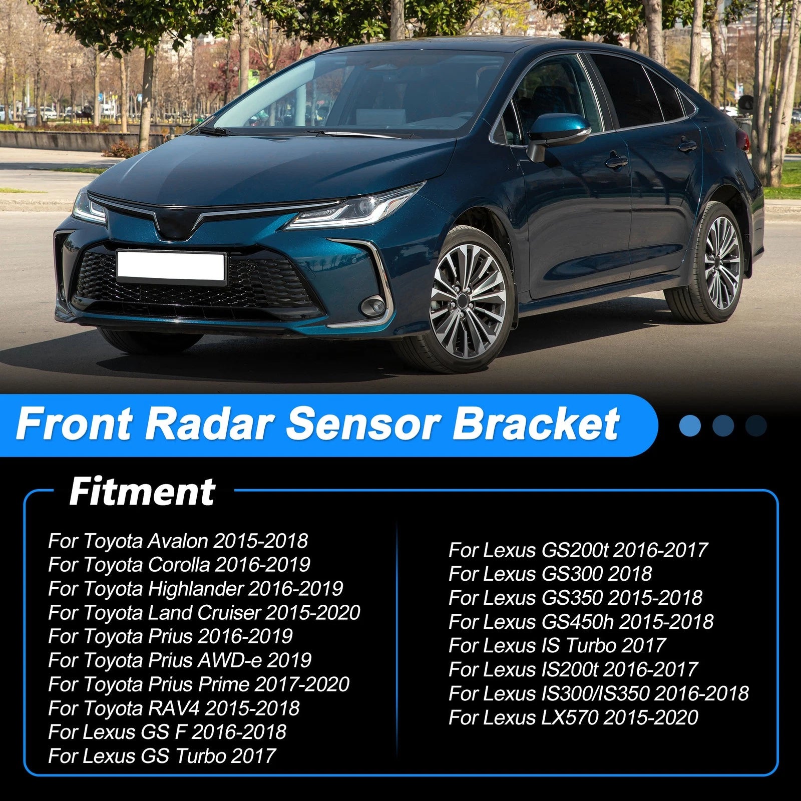 Front Distance Radar Sensor Bracket for Toyota Lexus (2018–2023) 88210-47090