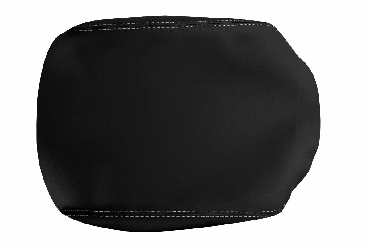 Leather Console Lid Armrest Cover for Honda Pilot (2003–2008) Gray Stitch