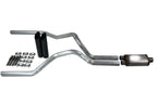 Dual Exhaust Kit for Chevy GMC 1500 (1996–1999) - 2.5" Stainless Muffler, Black Tips