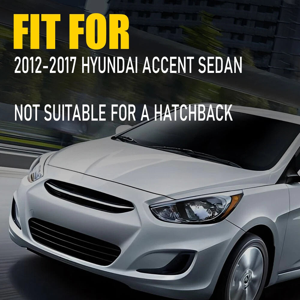 Rear Bumper Reflector Set for Hyundai Accent Sedan (2012–2017)