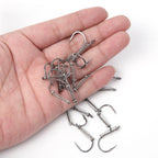 40PCS Spring Hook with Wire Cage for Carp Fishing (5# to 16#)
