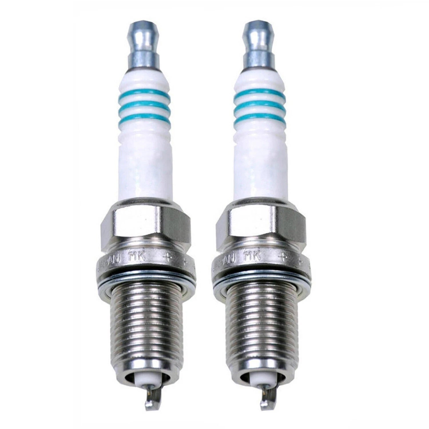 Set of 2 Denso Iridium Power Spark Plugs for BMW MB Saturn Toyota (Gap 0.040)