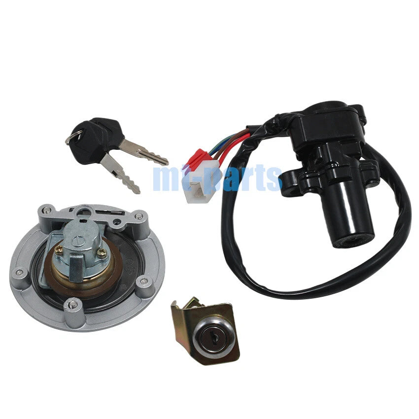 Ignition Key Switch, Fuel Tank Cap, Seat Lock Set for Yamaha YZF R6 (2006–2016)