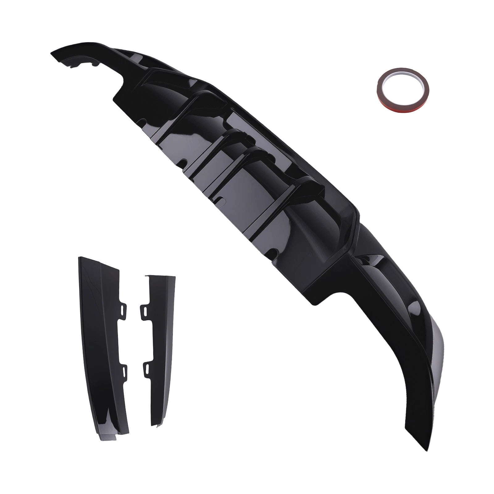 Gloss Black Rear Bumper Diffuser Lip for BMW 3 Series G20 (2019–2022)