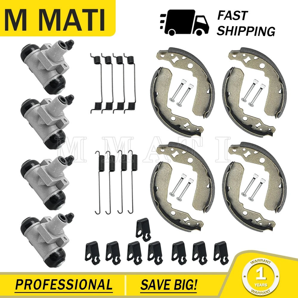 Wheel Cylinder Brake Shoe Set for Kawasaki Mule 600 610 SX KAF400 (2005–2018)
