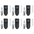 Set of 6 Denso Iridium Power Spark Plugs & Coil Boots for Ascender Bravada Envoy (N/A)